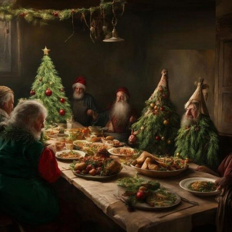 Мужики и ели