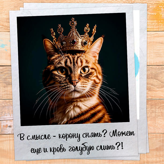Корону снять