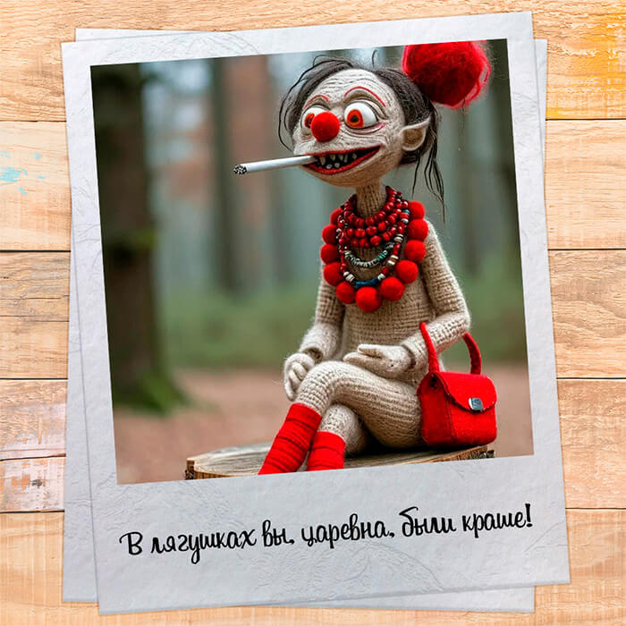 В лягушках вы царевна были краше