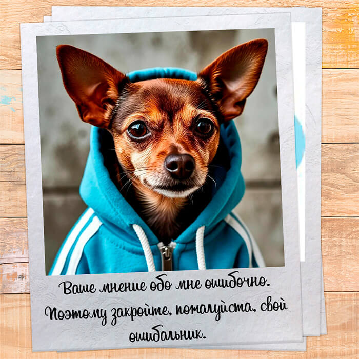 Ваше мнение обо мне ошибочно