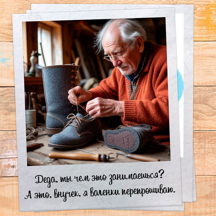 Деда, ты чем это занимаешься