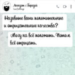 Назовите ваши положительные и отрицательные качества