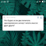 Если два телепата начнут читать мысли