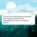 Почему когда продавщица вам нахамит