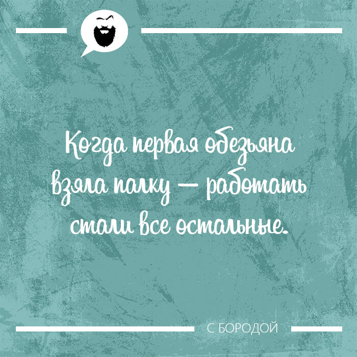 Когда первая обезьяна взяла палку