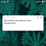 Как помочь пессимисту стать оптимистом