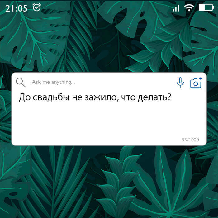 До свадьбы не зажило