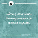 Совесть у меня чистая