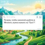чтобы закончить работу в Windows