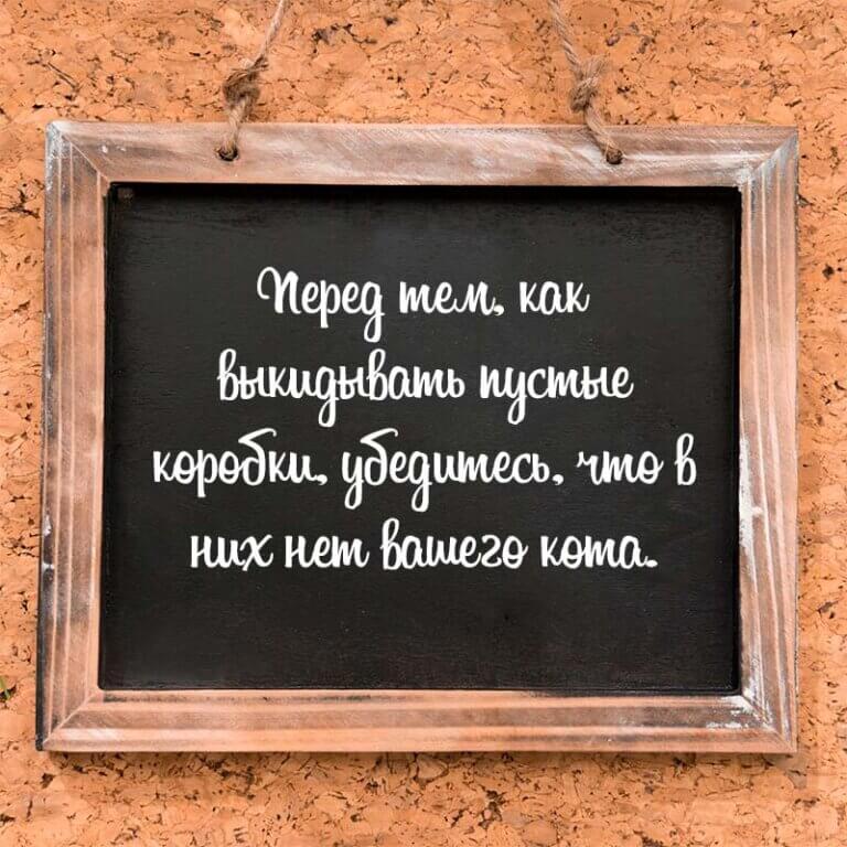 Перед тем как выкидывать пустые коробки