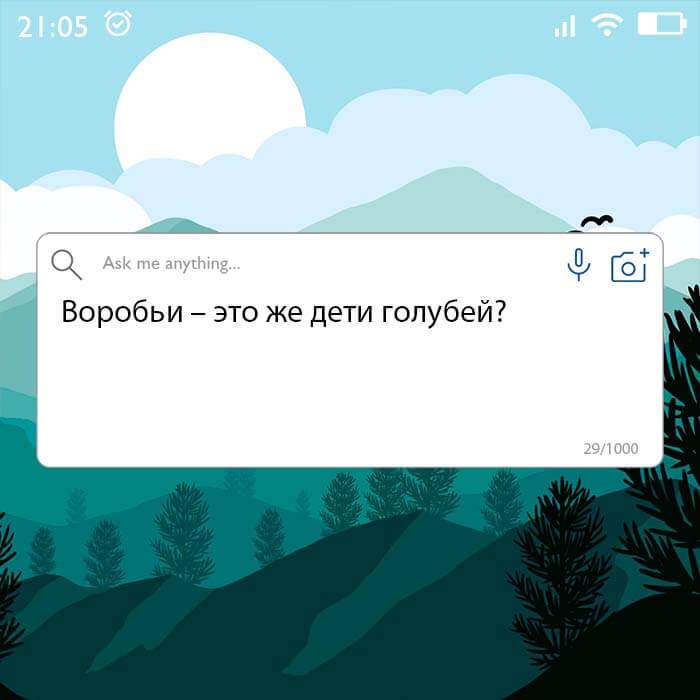 Воробьи это дети голубей