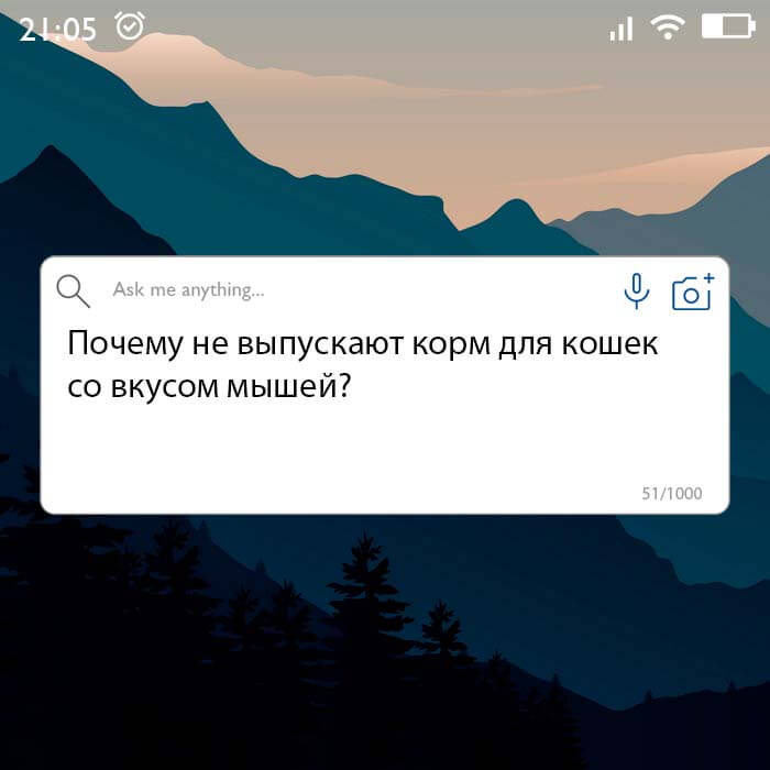корм для кошек со вкусом мышей