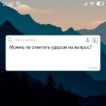 Ответить ударом на вопрос