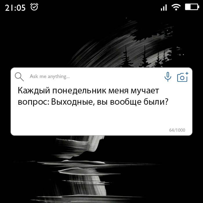 Вопрос дня на Aneksboro — смешной вопрос про выходные